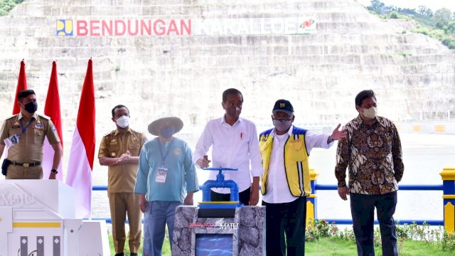 Diresmikan Jokowi, Bendungan Karalloe Akan Aliri 7 ribu Hektare Lahan Pertanian