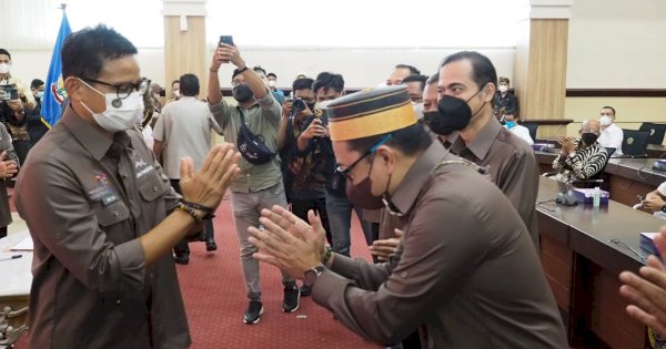 Sandiaga Uno Hadiri Pelantikan Pengurus Badan Promosi Pariwisata Daerah Sulsel