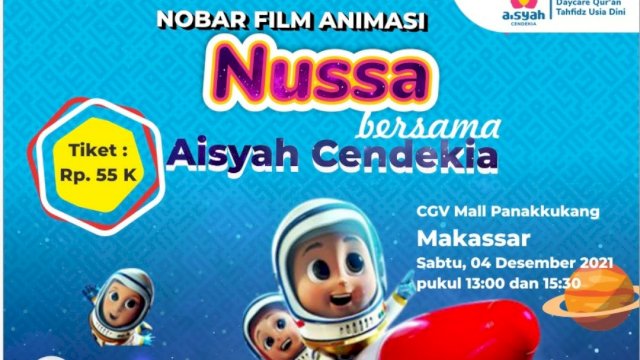 Dukung Animasi Ramah Anak, Aisyah Cendekia Gelar Nobar Nussa