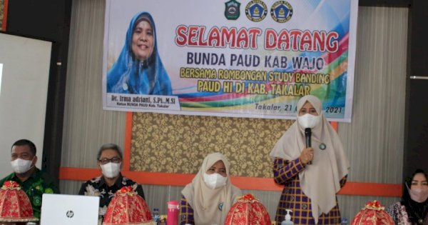 Bunda Paud Kabupaten Wajo Berguru PAUD HI di Takalar