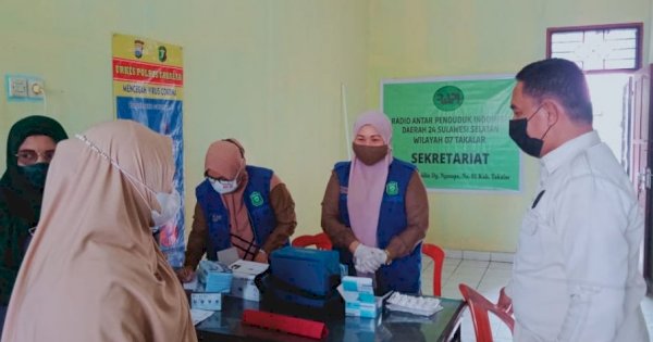 Wabup Pantau Vaksin Anggota dan Keluarga RAPI Takalar