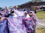Ratusan Batik Siborita Warnai Pesisir Pantai Topejawa