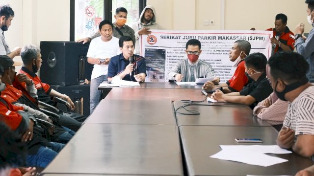 Serikat Jukir Makassar Sampaikan Aspirasi ke DPRD Makassar Soal Retribusi