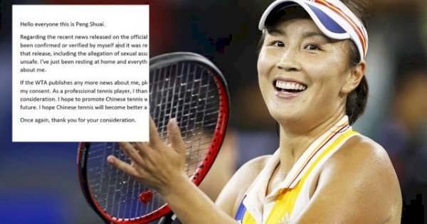 Sebulan Hilang, Petenis China Peng Shuai Akhirnya Beri Kabar