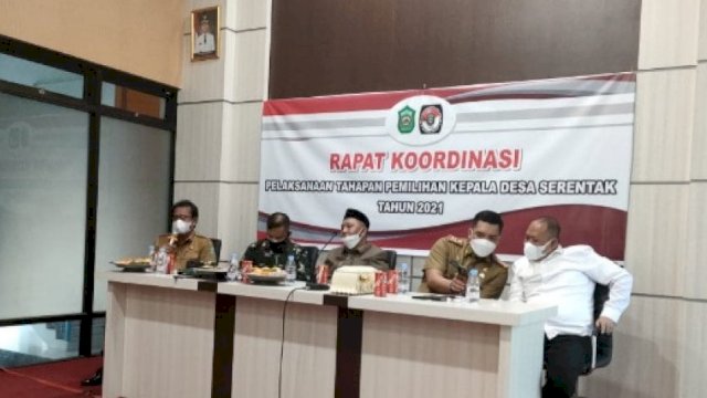 Dihadiri Forkopimda, Pemkab Takalar Rakor Tahapan Pilkades Serentak