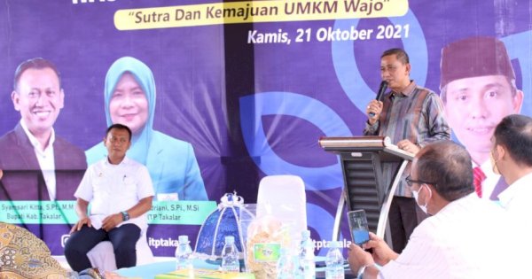 Bawakan Kuliah Umum di ITP Takalar, Bupati Wajo Berbagi Tips Majukan UMKM