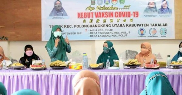 TP PKK Kebut Vaksinasi, Takalar Capai 2.263 Peserta Vaksin