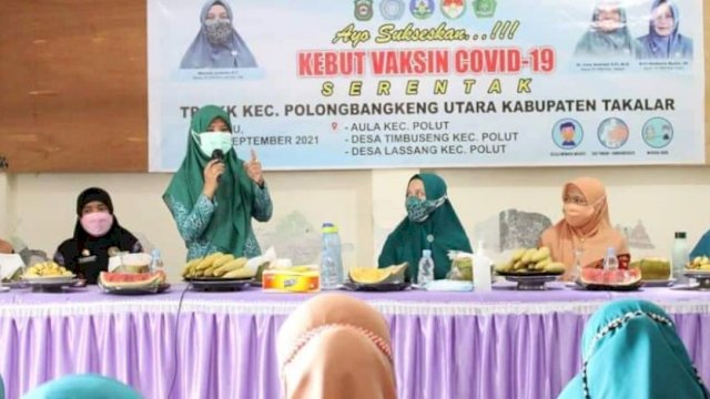 TP PKK Kebut Vaksinasi, Takalar Capai 2.263 Peserta Vaksin