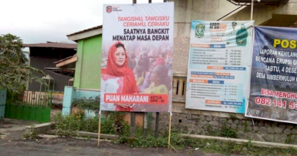 PDIP Sebut Ada Maksud Baik di Balik Baliho Puan di Sekitaran Gunung Semeru