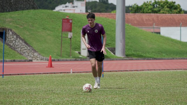 Elkan Baggot telah bergabung bersama tim yang berlaga di Piala AFF di Singapura. (Foto: PSSI)