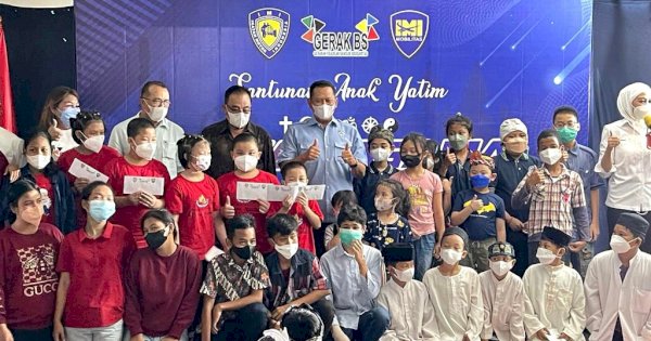 Bamsoet Bersama GERAK BS dan IMI Berikan Santunan Anak Yatim Lintas Agama