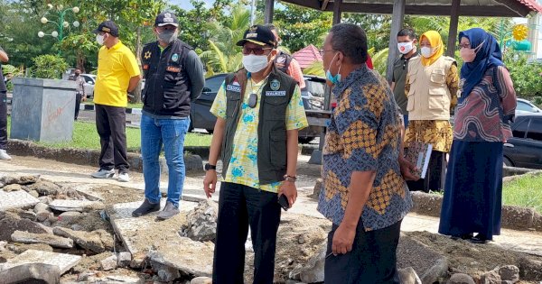 Wali Kota Parepare Pantau Infrastuktur yang Rusak Akibat Hujan dan Angin Kencang