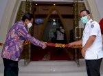 Plt Gubernur Dampingi Menteri ATR Resmikan Gedung dan Masjid