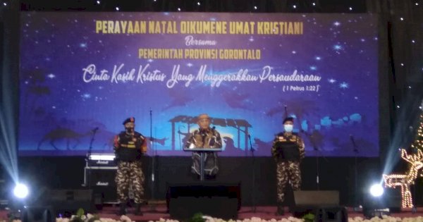 Natal Oikumene 2021, Ini Pesan Gubernur Gorontalo Rusli Habibie 