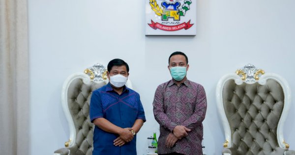 Bertemu Plt Sekjen Kemendagri, Andi Sudirman Bahas Penanganan Covid-19