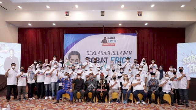 Relawan Deklarasikan Erick Thohir Capres 2024