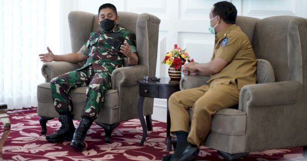 Pangdam XIV Hasanuddin Siap Kolaborasi Pemprov Sulsel Sukseskan Vaksin Booster