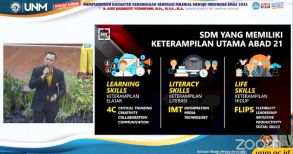 Kuliah Umum di UNM, AHY: Hati dan Karakter Tenaga Pengajar Tak Akan Tergantikan AI