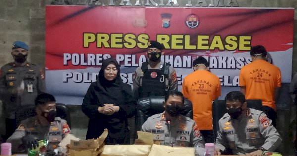 Polres Pelabuhan Makassar Gagalkan Penyelundupan Narkoba 21 Kg