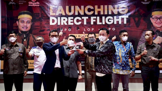 Direct flight dari Makassar - Lombok - Makassar atau UPG - LOP - UPG telah resmi diluncurkan, pada Selasa (22/2/2022). (Foto: ABATANEWS/Wahyuddin) 