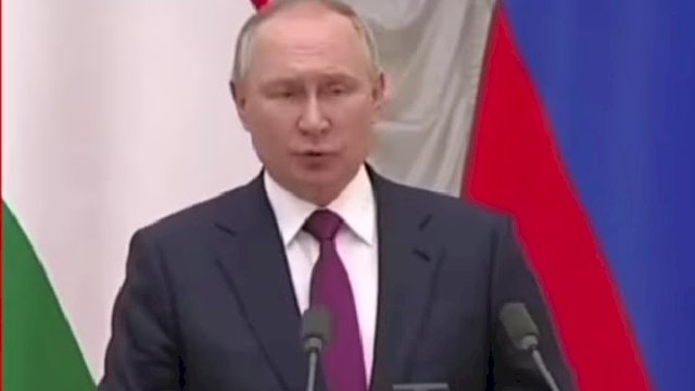 Presiden Rusia Vladimir Putin yang turut mendapat sanksi dari Amerika Serikat. (Istimewa) 