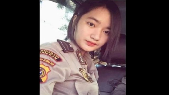 Briptu Christy yang bertugas di Polresta Manado. (Istimewa) 