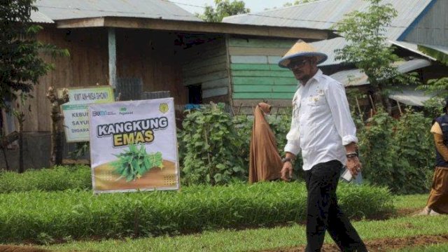 Menteri Pertaniaj Syahrul Yasin Limpo saat berkunjung ke Kabupaten Bone, Sulsel, Senin (7/2/2022). (Foto: IST)