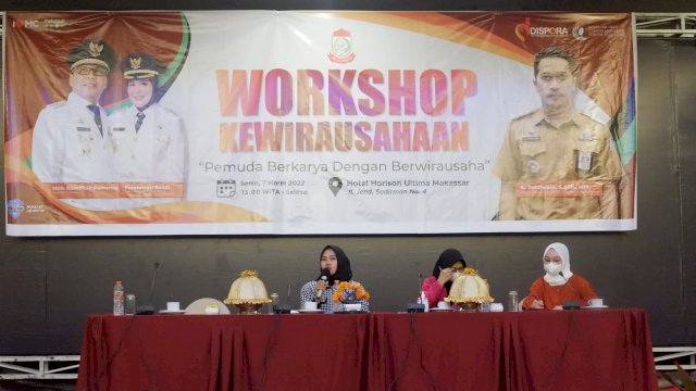 Dispora Makassar menggelar Workshop Kewirausahaan di Hotel Horison Makassar, (8/3/2022). (Foto: Abatanews/Imam)