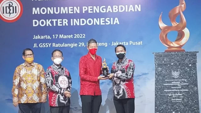 IDI menggelar Pembukaan Monumen Pengabdian Dokter Indonesia di Jakarta, pada Kamis (17/3/2022). (Dok IDI) 