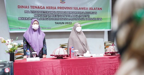 Dekranasda Sulsel Buka Pelatihan Keterampilan Bagi Pencari Kerja