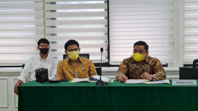 Gugatan Musda Golkar Sinjai ditolak Mahkamah Partai Golkar dalam sidang yang digelar secara virtual, Jumat malam (25/3/2022). (Abatanews/Imam Adzka)