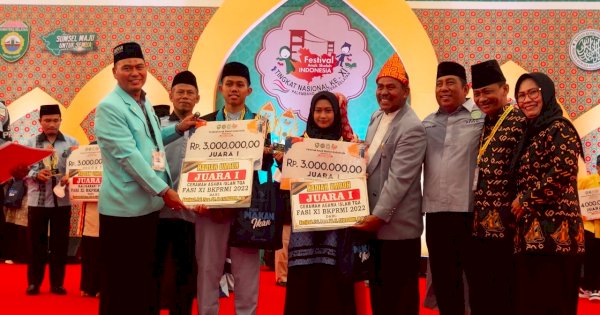 Khafilah Sulsel Juara Umum III di FASI Palembang, ini Pesan Andi Sudirman 