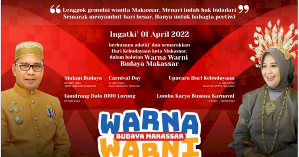 Semarak Hari Kebudayaan 1 April, Pemkot Makassar Suguhkan Parade 