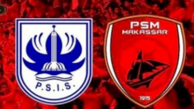 Logo PSIS Semarang dan PSM Makassar yang akan berduel di pekan 28 Liga 1 2021-2022, Minggu (6/3/2022). 