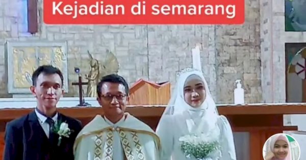 Pernikahan Beda Agama Viral di Semarang