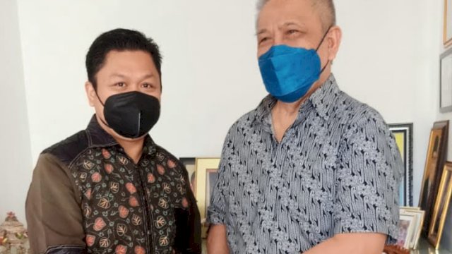 Calon ketua KONI Sulsel, Yasir Machmud jelang MUSORPROV KONI Sulsel. (Abatanews/Imam Adzka)