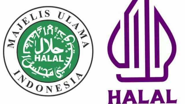 Logo halal yang dikeluarkan oleh MUI dan Menag. 