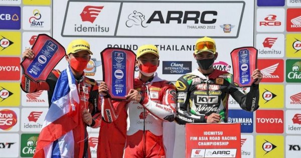 Andi Gilang Indonesia Juara Supersport Kelas 600 CC di Thailand