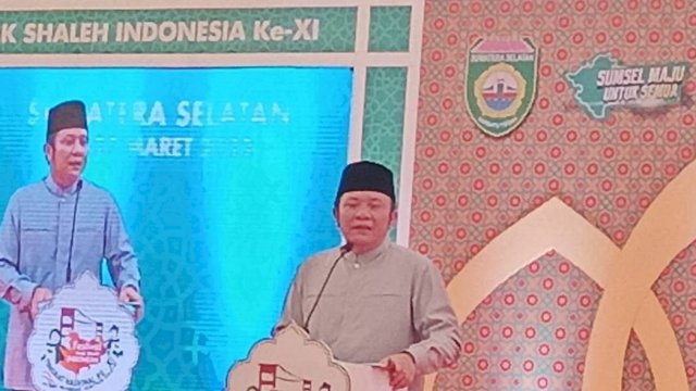 Kafilah Sulsel jadi juara umum ketiga pada ajang Festival Anak Saleh Indonesia (FASI) ke-XI, di Palembang, Sumatera Selatan. FASI ini digelar sejak Jumat hingga Ahad (25-27/3/2022). (Foto: Instagram Andi Sudirman Sulaiman) 