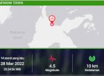 Gempa 4,5 Magnitudo Guncang Poso