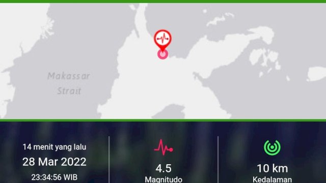 Gempa 4,5 Magnitudo Guncang Poso