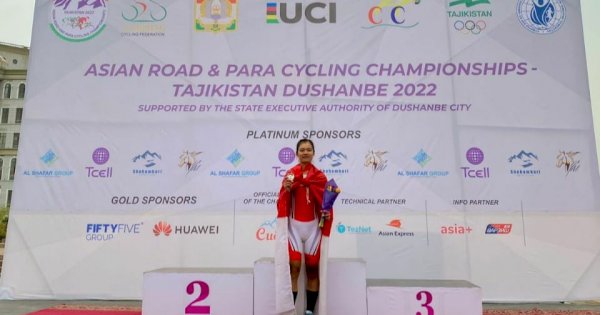 Ayustina Delia Priatna Juara Balap Sepeda Putri di Tajikistan, Dubes Fajroel: Ini Sejarah