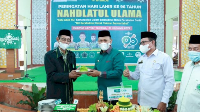 Bupati Takalar menghadiri perayaan HUT NU (31/1/2022). Foto: Abatanews/Imam