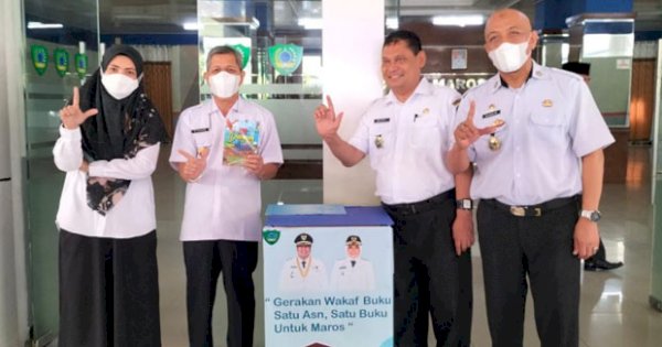 Dukung Kabupaten Literasi, Pemkab Maros Buat Gerakan Wakaf Buku