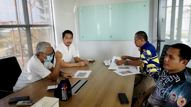 Kadispora Makassar bertemu perwakilan CPI untuk gelaran Lantang Bangngia Stereet Race.( Foto: Dispora)