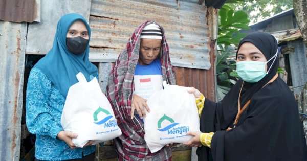 Andalan Mengaji Bagikan Paket Sembako di Maros dan Pangkep