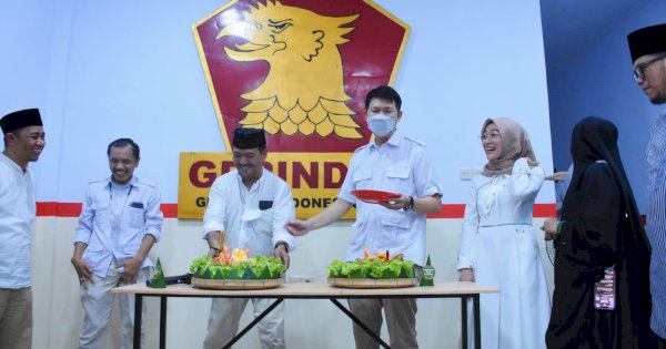 Markas DPC Gerindra Makassar Diresmikan, Erick Horas: Hal Baru saat Ramadan