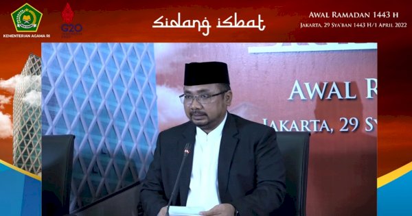 Pemerintah Tetapkan 1 Ramadan 1443 H pada Ahad 3 April 2022