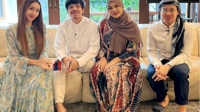 Lucinta Luna bersama Atta Halilintar dan Aurel Hermansyah. (Foto: Instagram Lucinta Luna) 