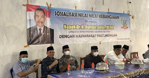 Usman Lonta Sosialisasi Nilai Kebangsaan Dilanjutkan Buka Bersama